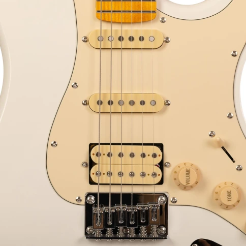 Электрогитара ROCKDALE Stars Classic HSS Maple Cream White фото 5