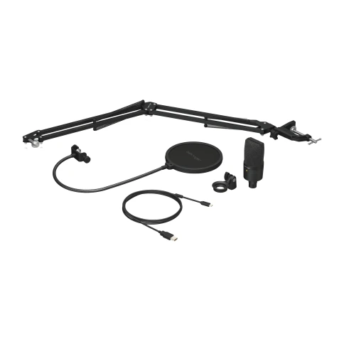 BEHRINGER D3 PODCAST BUNDLE - профессиональный USB-микрофон для подкастов со штангой и поп-фильтром фото 1