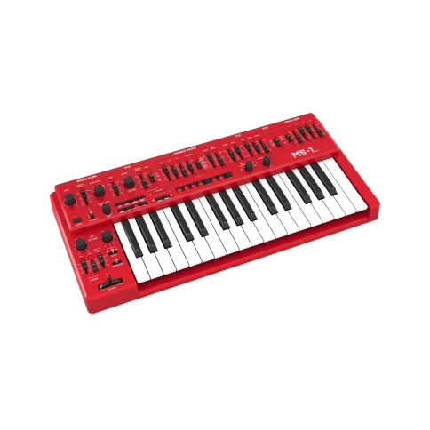 BEHRINGER MS-1 MK II-RD - аналоговый синтезатор с 32 полноразмерными клавишами, VCO, VCF, NovaMod FM фото 1