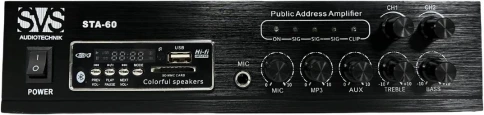 SVS AUDIOTECHNIK STA-60 Радиоузел, 100 В (4, 8, 16 Ом), усилитель мощности... фото 1