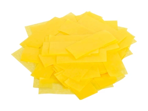 FTPCY Конфетти из специализированной бумаги (тишью) 17х55мм, жёлтый, упаковка 1 кг, LFocus фото 1
