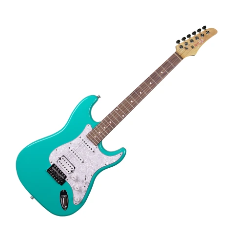 REDHILL STM200 AQBL - электрогитара, Stratocaster, S-S-H, тополь/клен, цвет морск. волны фото 1