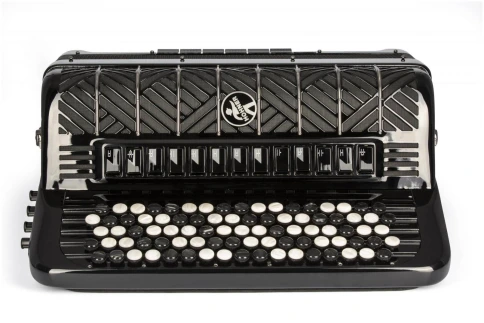 HOHNER MATTIA IV 120 BK gun black (B-Stepped) - Баян фото 3