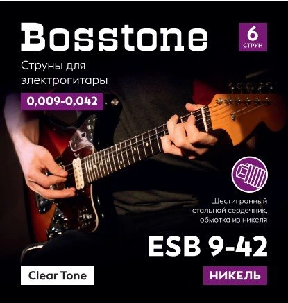 Bosstone ESB 9-42 Струны для электрогитары из стали с никелевым покрытием фото 1