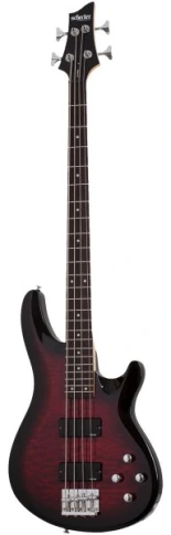 Schecter C-4 Plus See Through Cherry Burst Бас гитара электрическая фото 1