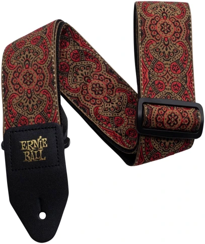 ERNIE BALL 4162 Jacquard Crimson Paisley - Ремень для гитары фото 1