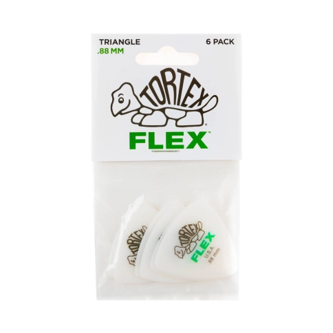 456P.88 Tortex Flex Медиатор, 1шт, толщина 0,88мм, треугольный, Dunlop фото 4