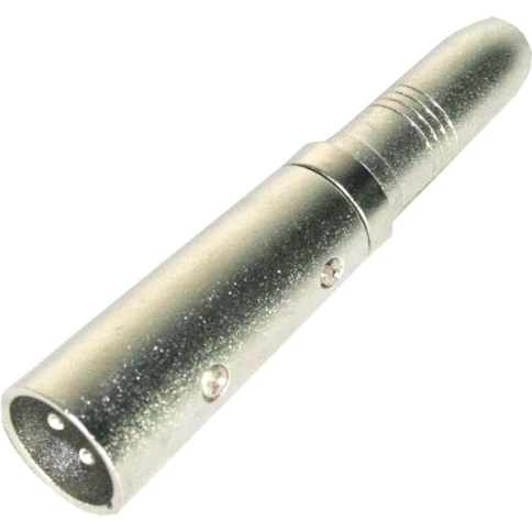 INVOTONE AD340 - переходник 3P XLR папа <>6.35мм моно джек мама, корпус металл фото 1