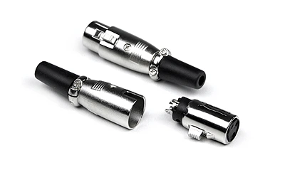 INVOTONE XLR3F200 - разъём XLR 3Р кабельный, мама, корпус металл фото 1
