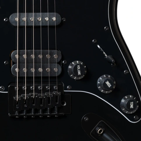 Электрогитара ROCKDALE Stars Black Limited Edition HSS BK фото 5
