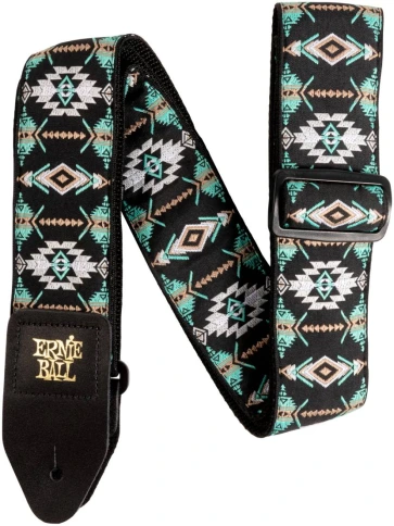 ERNIE BALL 5325 Jacquard Southwestern Turquoise - Ремень для гитары фото 1