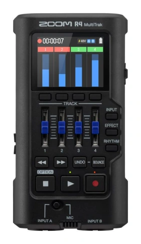 Zoom R4 MultiTrak - 4-дорожечный микшер-рекордер, 2 входа XLR/TS, встроенные эффекты фото 1