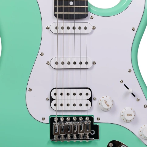 Электрогитара ROCKDALE Stars HSS Roller Green фото 6