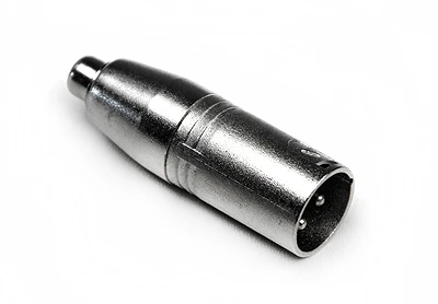 INVOTONE AD400 - переходник RCA <> 3P XLR папа, корпус металл фото 1