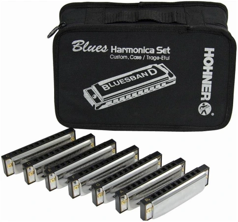 HOHNER Blues Band CDEFGABb - Губные гармошки (набор) диатоническая фото 1