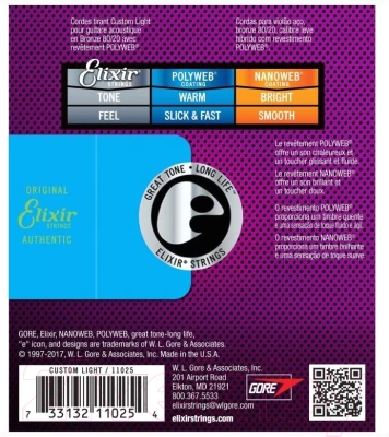 Струны для акустической гитары Elixir 11075 12-56 фото 2
