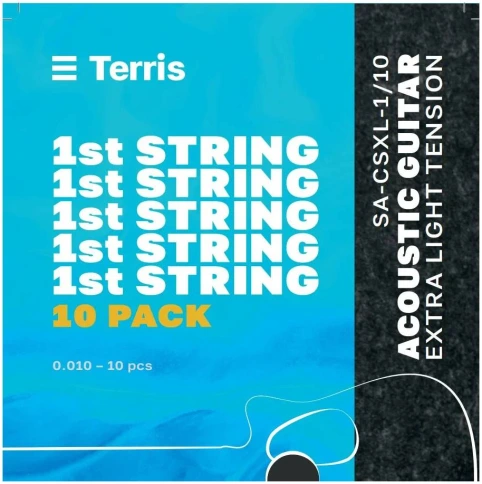 TERRIS SA-CSXL-1/10 - Струна одиночная для акустической гитары фото 1