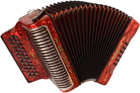 HOHNER Corona II XTREME FBbEb red - Аккордеон диатонический фото 1