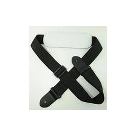 Perri's KDL30-117 Black- Нейлоновый ремень (2') для гитары с подв. подушкой (чёрный) фото 1