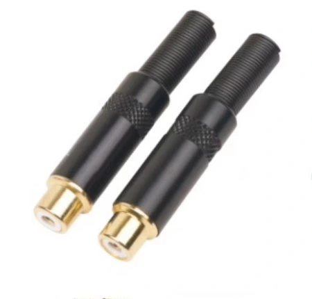 XLINE Cables RCON RCA F 06 Разъем RCA-мама из никелированной стали фото 1