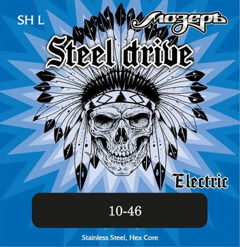 Струны для электрогитары МОЗЕРЪ SH-L Steel Drive (10-46) фото 1