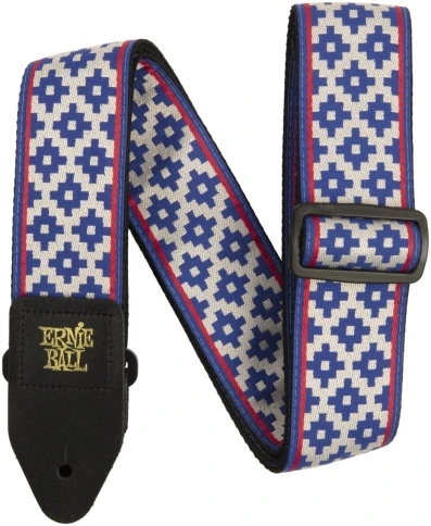 ERNIE BALL 5336 Jacquard Blue Crux - Ремень для гитары фото 1