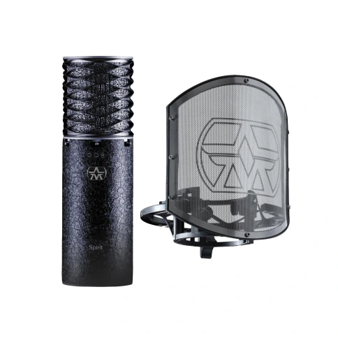 ASTON MICROPHONES SPIRIT BLACK BUNDLE - студийный конденсаторный микрофон, 20 Гц – 20 кГц фото 1