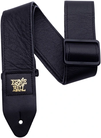 ERNIE BALL 4134 Leather Black - Ремень для гитары фото 1
