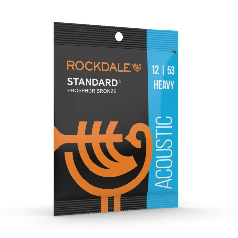Струны для акустической гитары ROCKDALE STANDARD 12-53 Phosphor Bronze Heavy фото 2