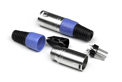 INVOTONE XLR3M100 - разъём XLR 3Р, папа, кабельный, корпус металл/ пластик фото 1
