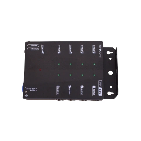 INVOLIGHT DMXS8S - сплиттер DMX сигнала, 8 отдельных выходов + 1 линк, переключатель на 120 Ом фото 2