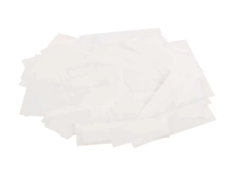 FMCWH Конфетти металлизированное 17х55мм, белый, упаковка 1 кг, LFocus фото 1