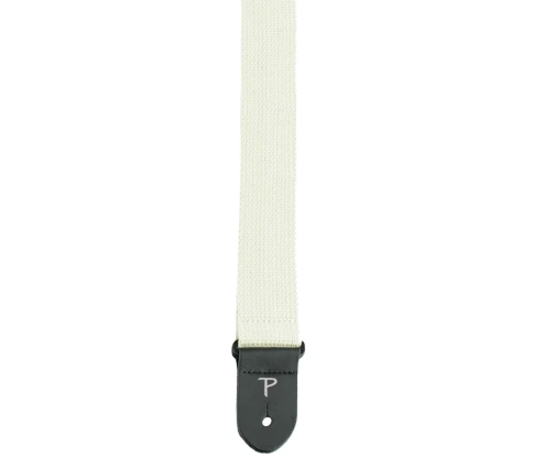 Perri's CWS20-1679 - Ремень для гитары, Серия COTTON, Материал: хлопок, Рисунок: отсутствует, Цвет: белый, Ширина ремня: 5 см, Длина: 99 - 147 см фото 1