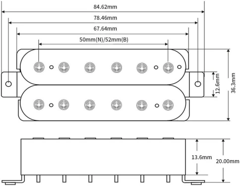 FLEOR M00872-02 - Звукосниматель для электрогитары фото 4