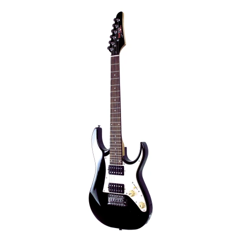 REDHILL STM100 BK - электрогитара уменьш., Superstrat, 565 мм, H+H, тополь+клен, цвет черный фото 2