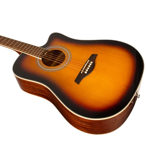 Акустическая гитара ROCKDALE Aurora D6 C SB Gloss фото 7