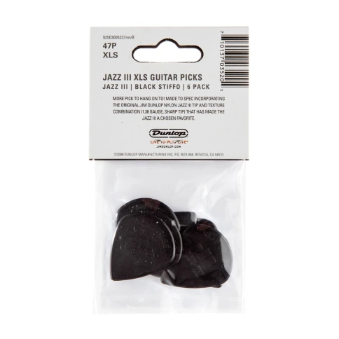 Медиатор Dunlop 47PXLS Nylon Jazz III XL фото 5