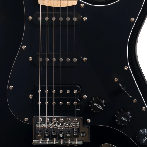 Электрогитара ROCKDALE Stars Plus HSS Maple Black фото 8