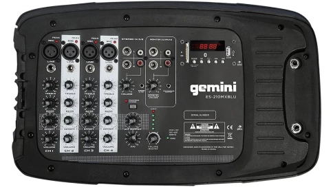 Комплект звукового оборудования Gemini ES-210MXBLU-ST фото 6