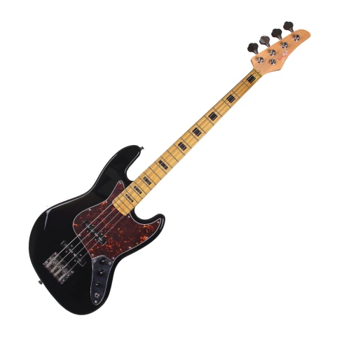 REDHILL JB400 BK - бас-гитара 4-стр., J+J, 864 мм, корпус ясень, гриф клен, цвет черный фото 1