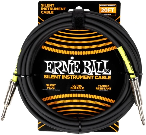 ERNIE BALL Silent 6473, 6.1м - Инструментальный кабель фото 1