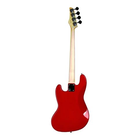 REDHILL JB200 RD - бас-гитара 4-стр., J+J, 864 мм, корпус тополь, гриф клен, цвет красный фото 5