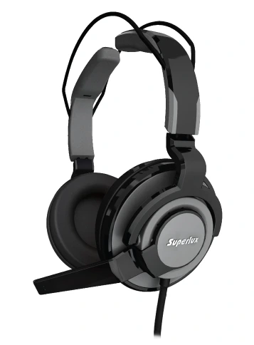 Superlux HMC631 Dark Grey профессиональная игровая гарнитура для ПК, разъёмы 2 x 3.5 мм фото 1