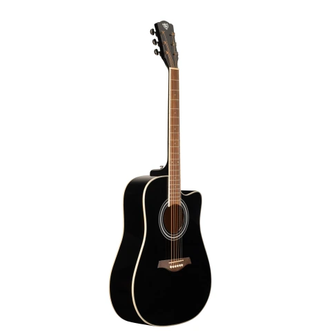 Акустическая гитара ROCKDALE Aurora D6 C BK Gloss фото 2