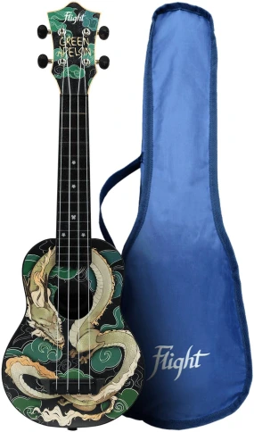 FLIGHT TUS JADE DRAGON / Green Apelsin - Укулеле сопрано фото 1