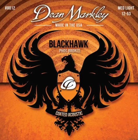 Струны для акустической гитары Dean Markley DM8012 Blackhawk Pure Bronze, 12-53 фото 1