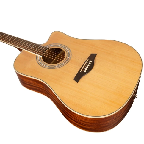 Акустическая гитара ROCKDALE Aurora D6 С NAT Gloss фото 4