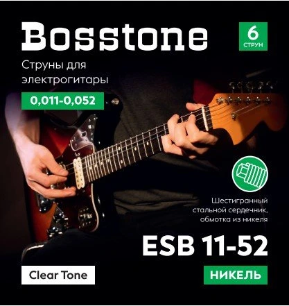 Bosstone ESB 11-52 Струны для электрогитары из стали с никелевым покрытием фото 1
