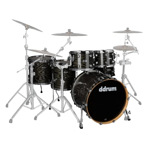 DDRUM DM ASH 622 TBK - ударная установка ,10'-12'-14'-16'-22'-13х7' (без Hardware) , цвет чёрный гля фото 1