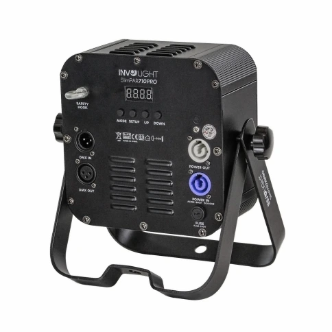 INVOLIGHT SLIMPAR710PRO - светодиодный прожектор RGBWA+UV, 10 Вт мультичип (7 шт.), DMX-512, ИК-ДУ фото 2